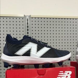 New Balance Kids' Dark Blue and White Sneakers
